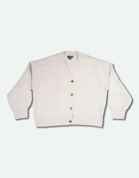 Women's Babysoft Cable Knit Cardigan - Light Oatmeal