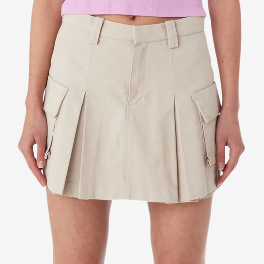 Women's Andrea Cargo Mini Skirt - Silver Grey