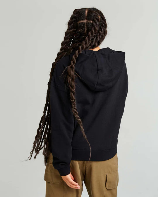 Women's Recycled Fleece Hoodie - Black