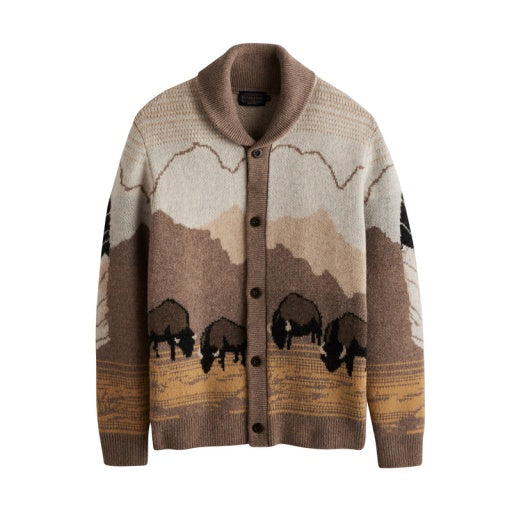 Men's In Their Element Sweater - Tan Buffalo