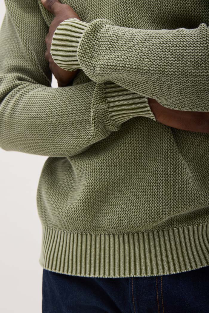 Men's Dune Open Knit Sweater - Cypress