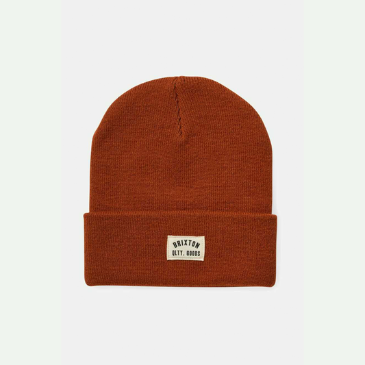 Woodburn Watch Cap Beanie - Rust Orange