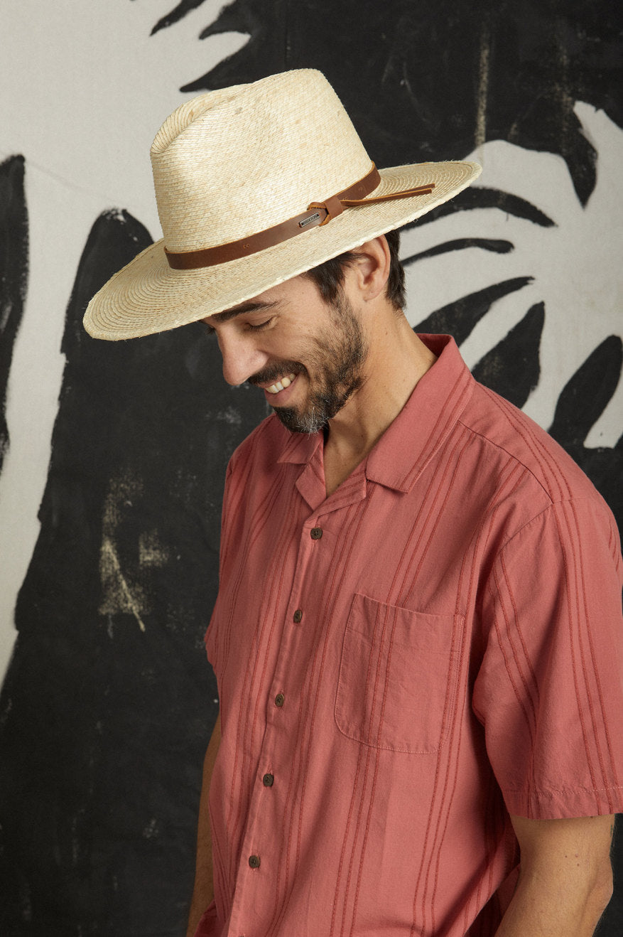 Field Proper Straw Hat - Natural Brown