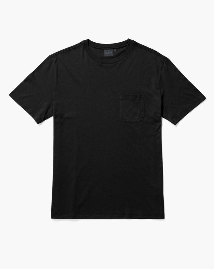 Men's Pima Cotton Pocket Tee - Black