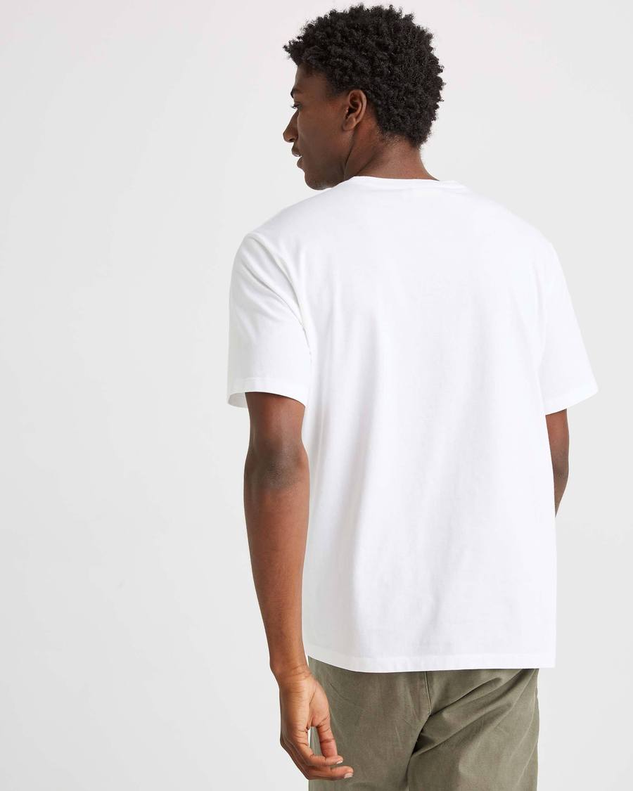 Men's Pima Cotton Pocket Tee - White