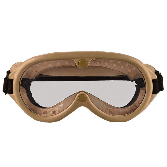 G.I. TYPE SUN, WIND & DUST GOGGLES - TAN