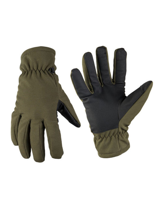 MIL-TEC® THINSULATE™ SOFTSHELL GLOVES - OLIVE DRAB