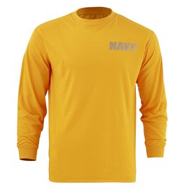 SOFFE OFFICIAL NAVY PT LS T-SHIRT - GOLD