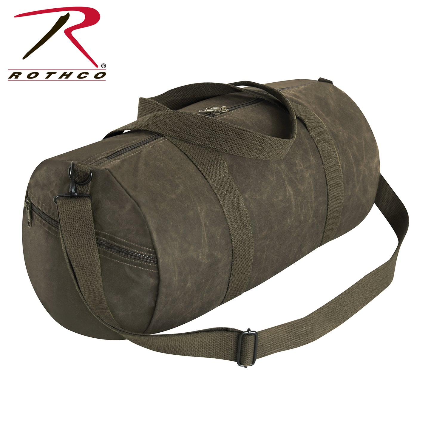 ROTHCO WAXED CANVAS SHOULDER DUFFLE BAG 19 INCH - OLIVE DRAB