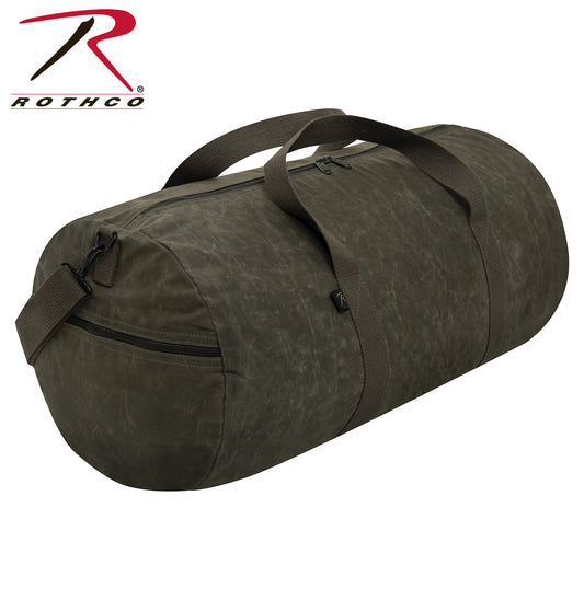 ROTHCO WAXED CANVAS SHOULDER DUFFLE BAG 24 INCH - OLIVE DRAB