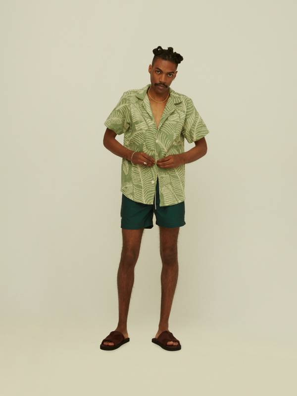 Men's Banana Leaf Cuba Terry Shirt