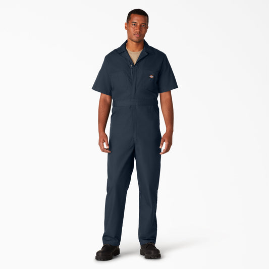 Men's Dickies Short Sleeve Coveralls - Navy