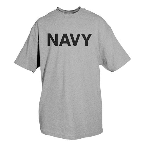 MEN'S NAVY T-SHIRT HEATHER GREY