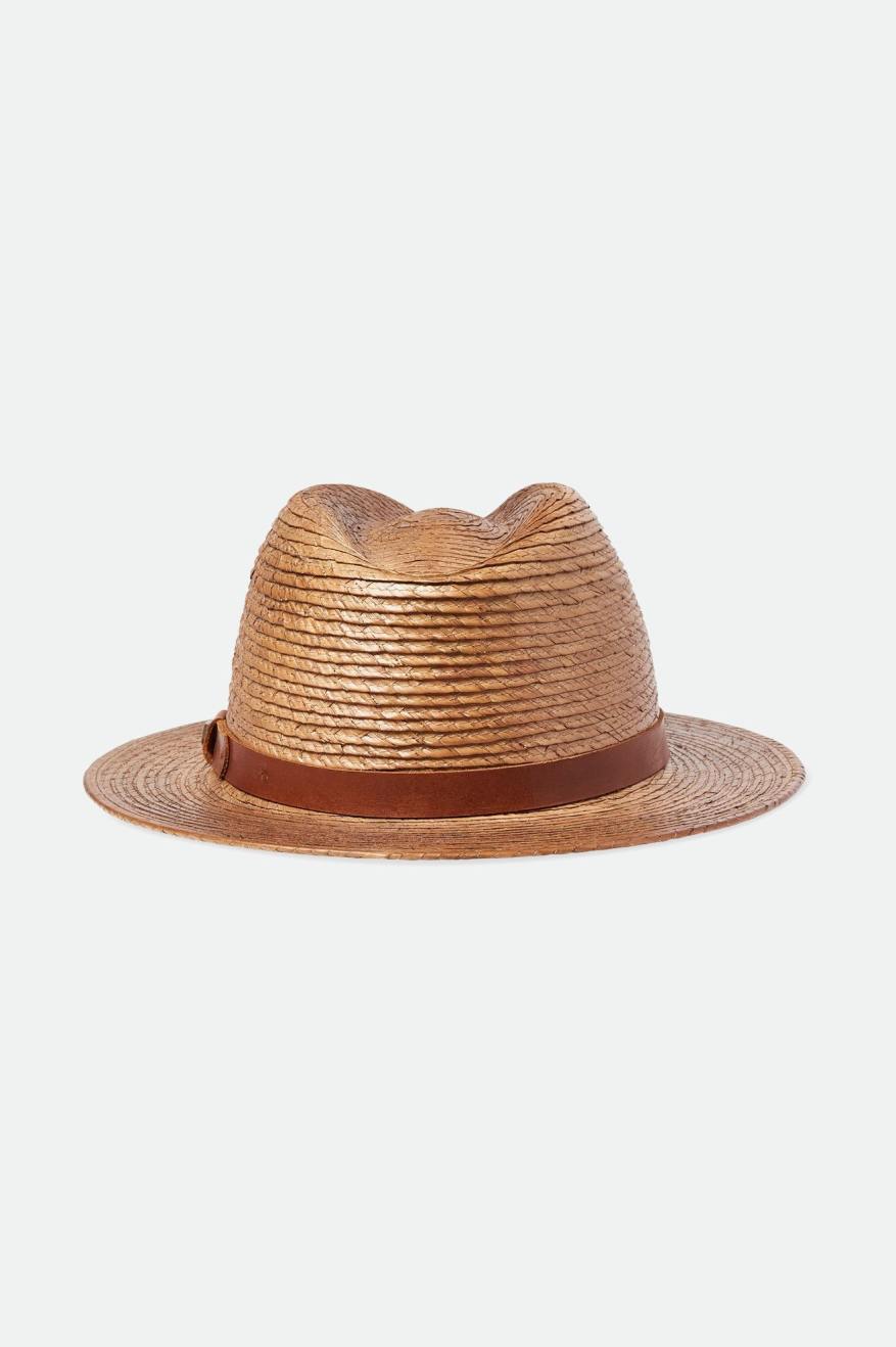 Messer Straw Fedora - Toffee