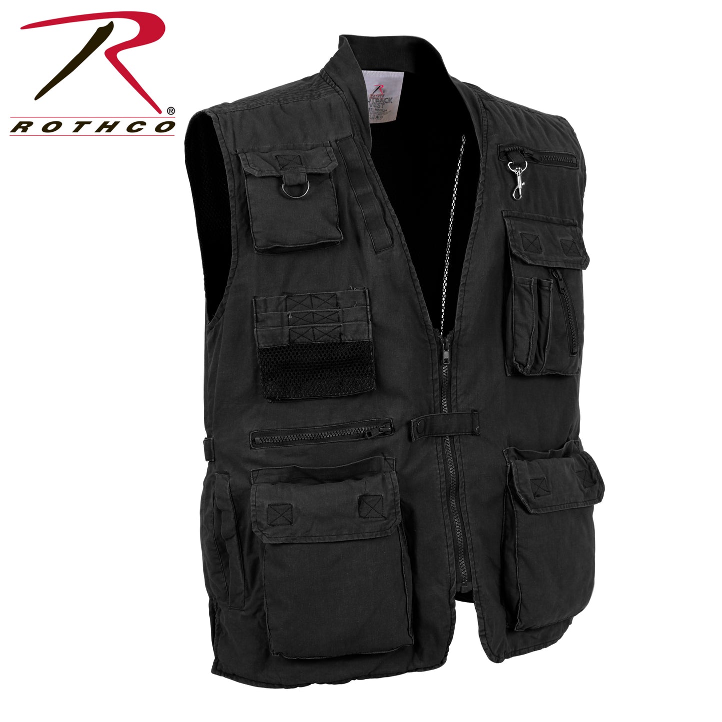 ROTHCO DELUXE SAFARI OUTBACK VEST - BLACK