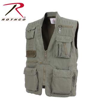 ROTHCO DELUXE SAFARI OUTBACK VEST - OLIVE DRAB