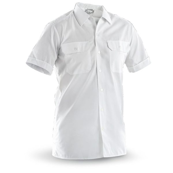 GERMAN WHITE SH/SL SERVICE SHIRT