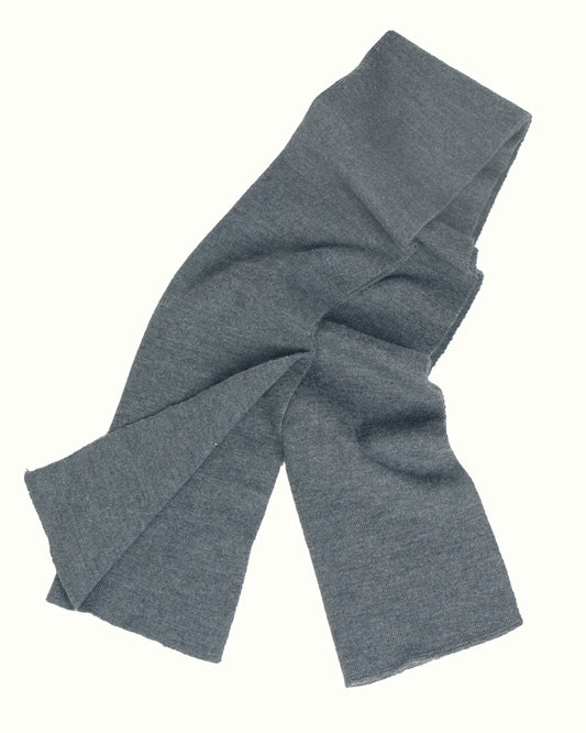 GERMAN GRAY WOOL SCARF