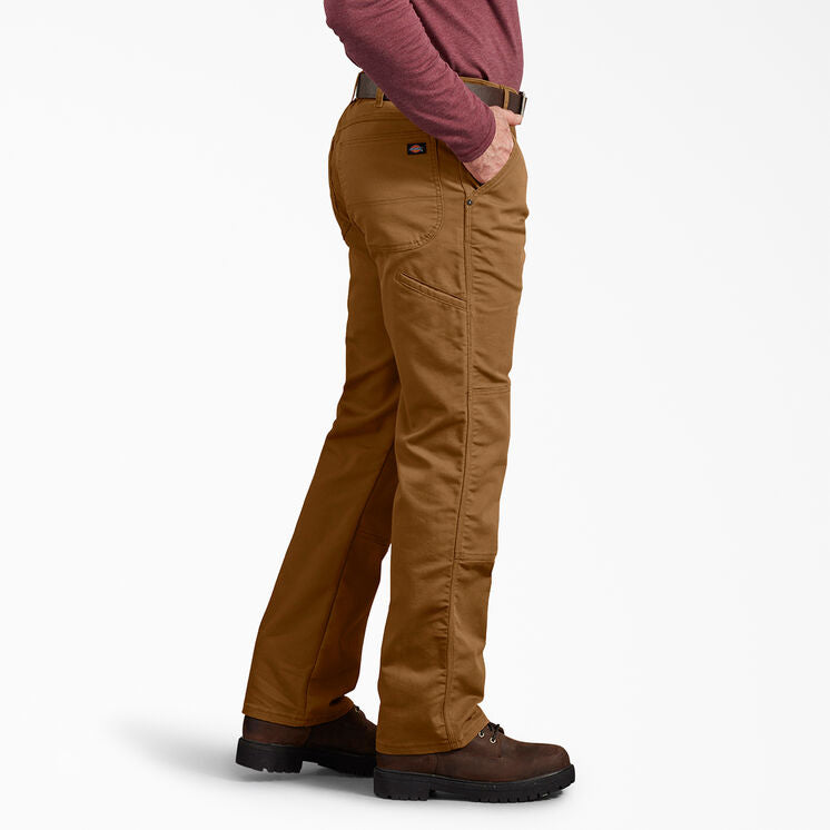 Men's Dickies Double Knee Duck Pant Regular Fit DP903 - Stonewashed Brown