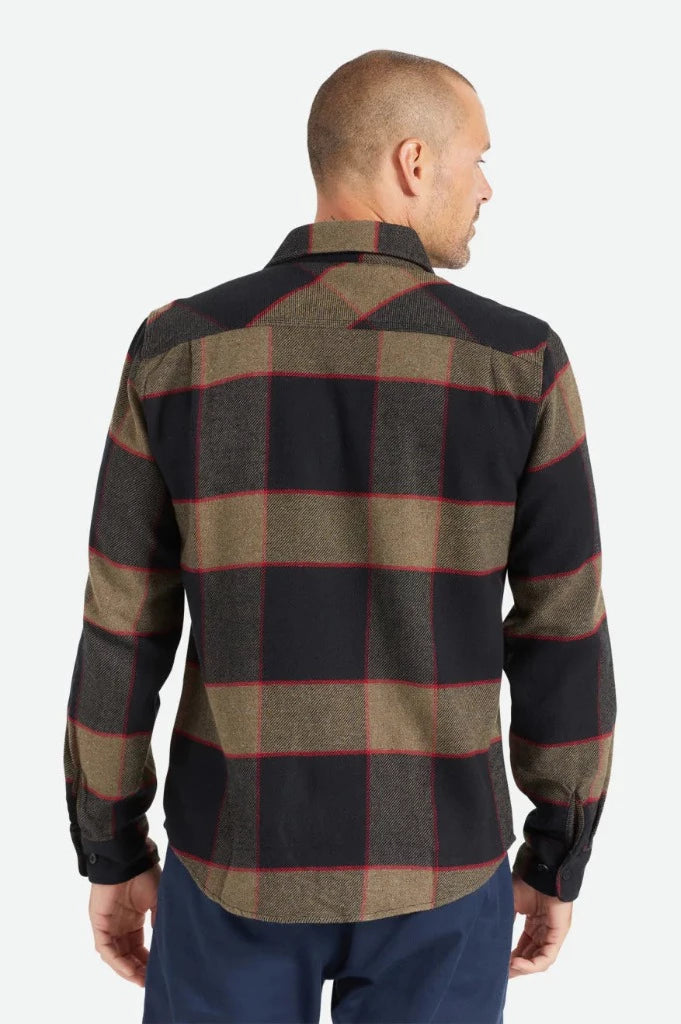 Men's Bowery L/S Flannel - Heather Grey / Charcoal