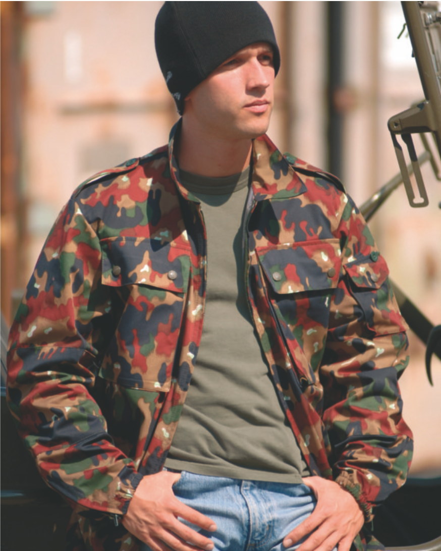 SWISS M83 CAMO FIELD JACKET- SURPLUS