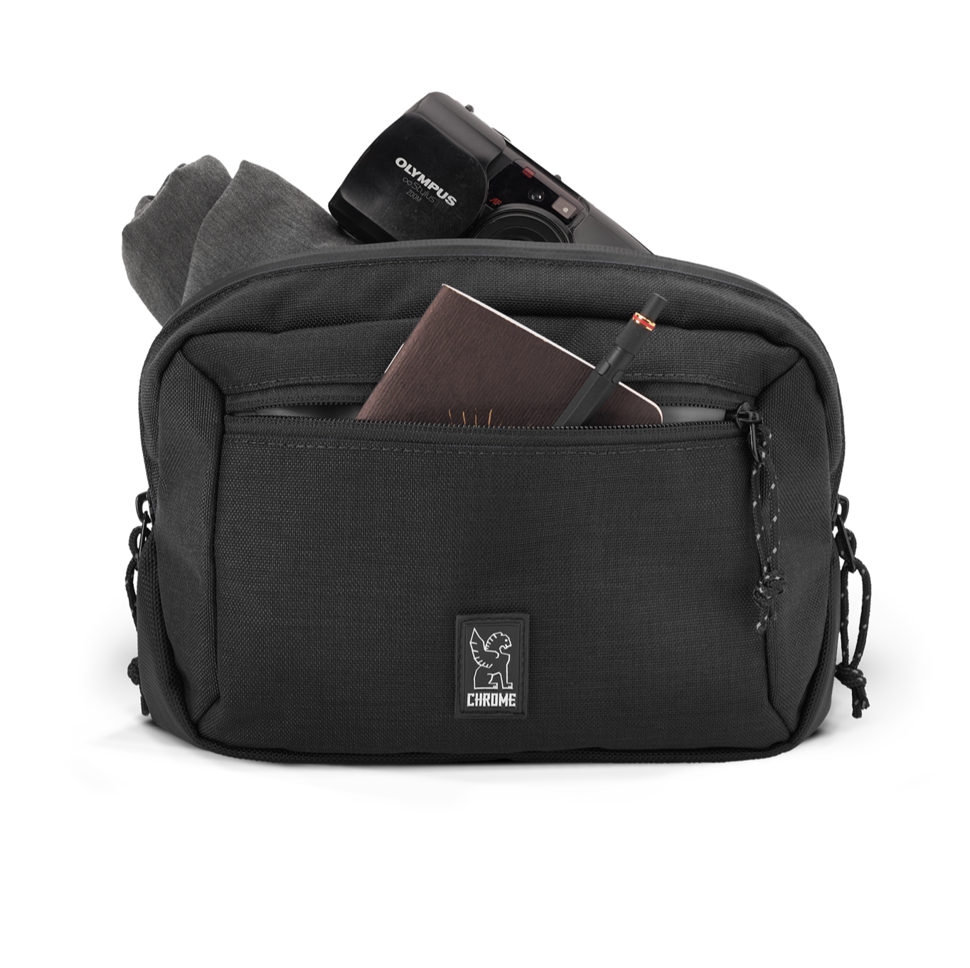 Chrome Ziptop Waistpack - Black