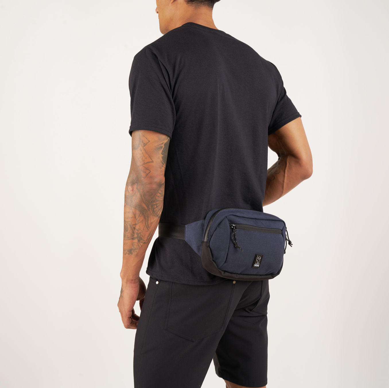 Chrome Ziptop Waistpack - Black