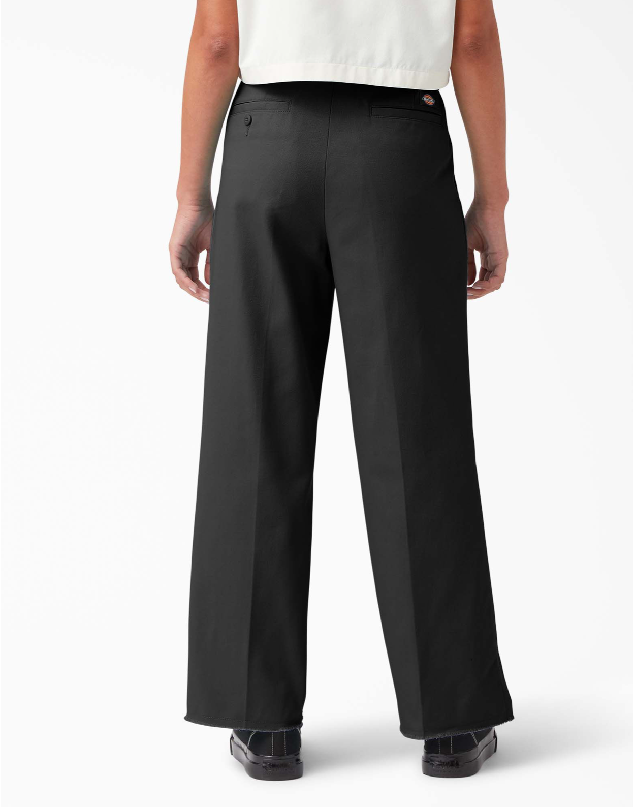 Women's Dickies Regular Fit Cropped Pants - Rinsed Black