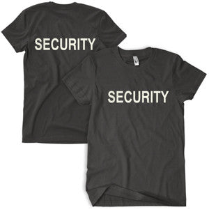 SECURITY T-SHIRT - BLACK