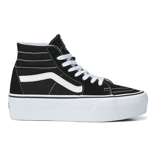 Women's SK8-Hi Tapered Stackform (Canvas) - Black / True White