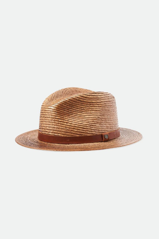 Messer Straw Fedora - Toffee