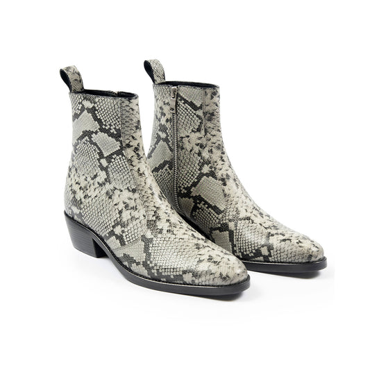 Women's Richards Boot - Grey Snakeskin