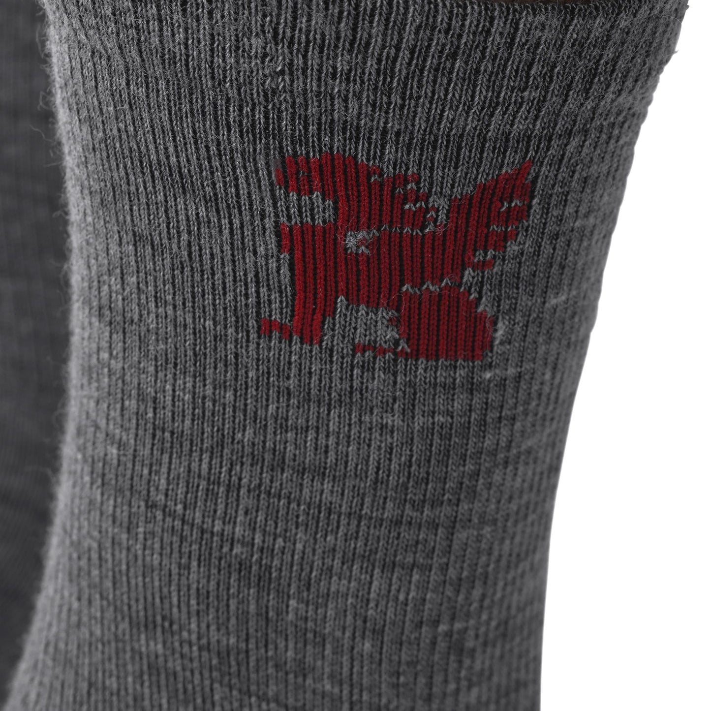 Chrome Merino Crew Socks - Grey